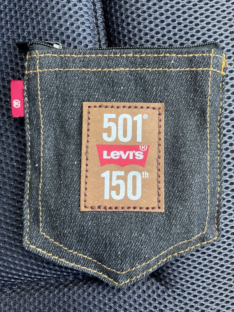 Levi's 150周年記念 限定 デニムポーチ ノベルティ カタカナ リーバイス 非売品 リーバイス501 ブランクタブ