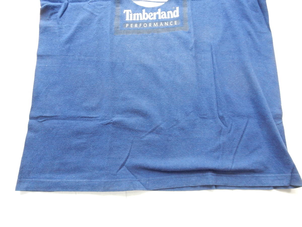 Timberland　ティンバーランド　半袖Tシャツ　ネイビー　サイズS　USA製_画像3