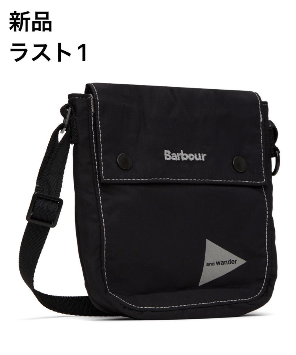 Barbour and wander ショルダーバッグ black ブラック - 通販