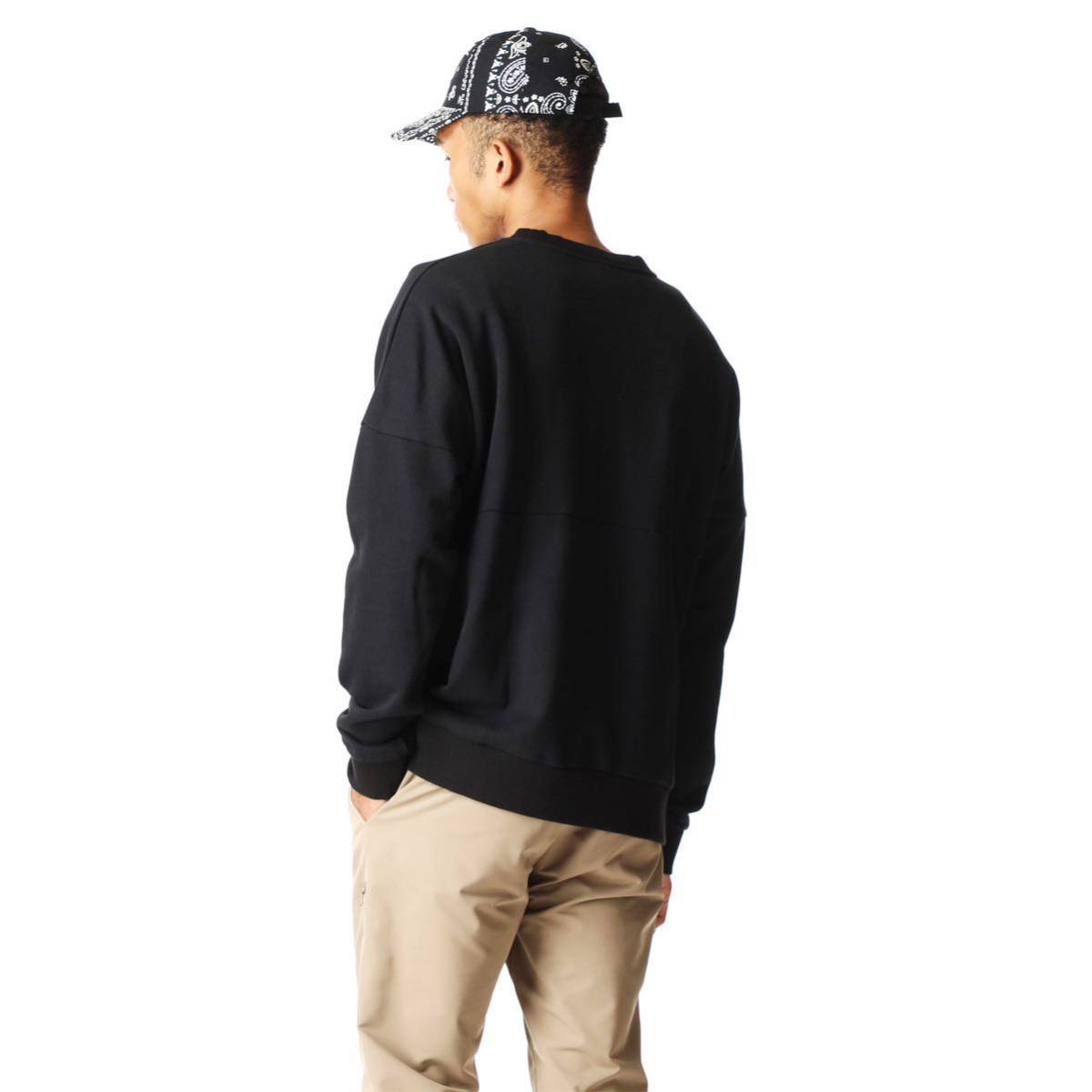 【レターパックプラス対応】 FCRB f.c real bristol エフシーレアルブリストル SOPHNET ソフネット BIG LOGO CREWNECK SWEAT スウェット 黒_画像3