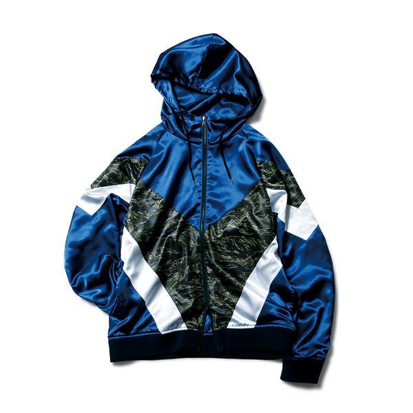 【美品】【リバーシブル】 SOPHNET ソフネット REVERSIBLE HOOD BLOUSON リバーシブルブルゾン フードジャケット BLUE ブルー 青 即決あり_画像1