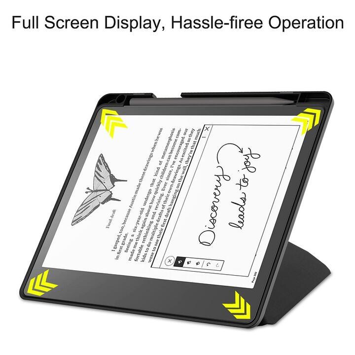 Kindle Scribe 10.2用PU+TPUカバーケース 電子書籍 耐衝撃 手帳型オートスリープ機能 スタンド ローズゴールド_画像5