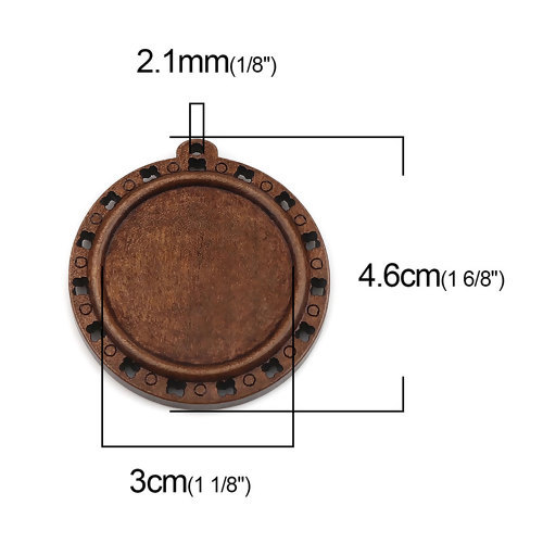 木製ミール皿 1個 ウッドレジン皿レジン台アクセサリーパーツ 全長46mm×43mm_画像2