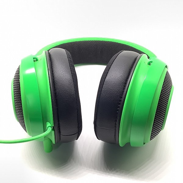 RAZER/レーザー KRAKEN/クラーケン GREEN ゲーミングヘッドセット 音出し確認済み /060の画像2