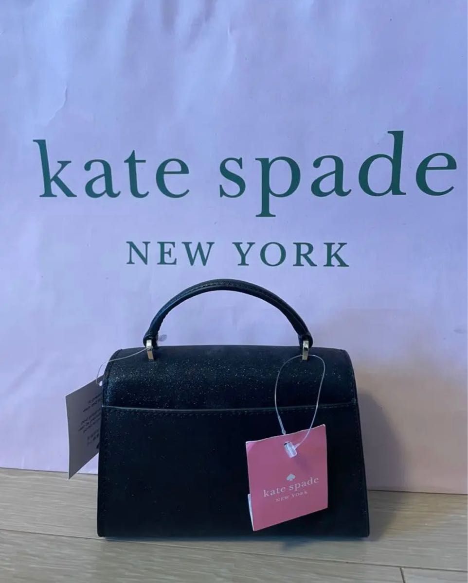 【kate spade newyork】ダーシーグリッター ハンドルサッチェル