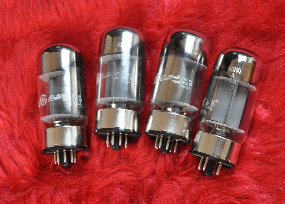 まとめて4個 General Electric GE 6550A QUAD NOS デッドストック品