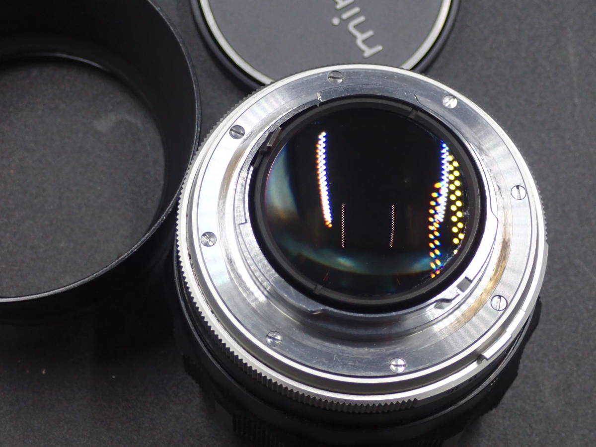 極美品 大口径 MINOLTA ミノルタ MC ROKKOR-PG 58mm F1.2 フード付き