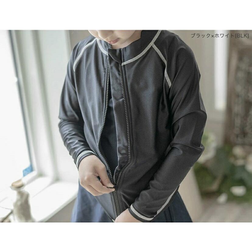  new goods Katharine kote-ji hood none long sleeve Rush Guard swimsuit 150cm for children girl man navy blue dark blue 