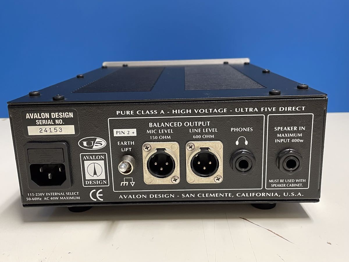 美品◎アバロンデザイン AVALON DESIGN☆U5 プリアンプ/ダイレクト