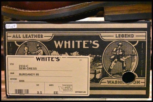 9.5EE 箱付 美品】WHITE'S ホワイツ セミドレス 2332-C #8 9.5EE 箱付 美品】WHITE'S ホワイツ セミドレス 2332-C #8
