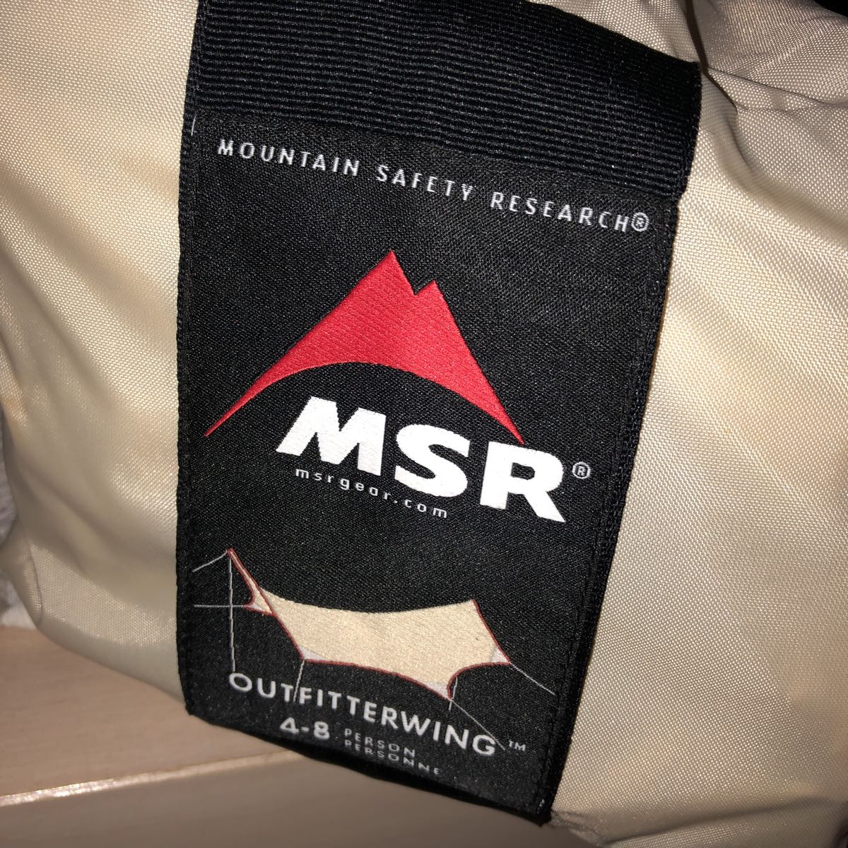 MSR Outfitter翼新文章僅供測試 <Br> MSR アウトフィッターウィング 新品試し張りのみ