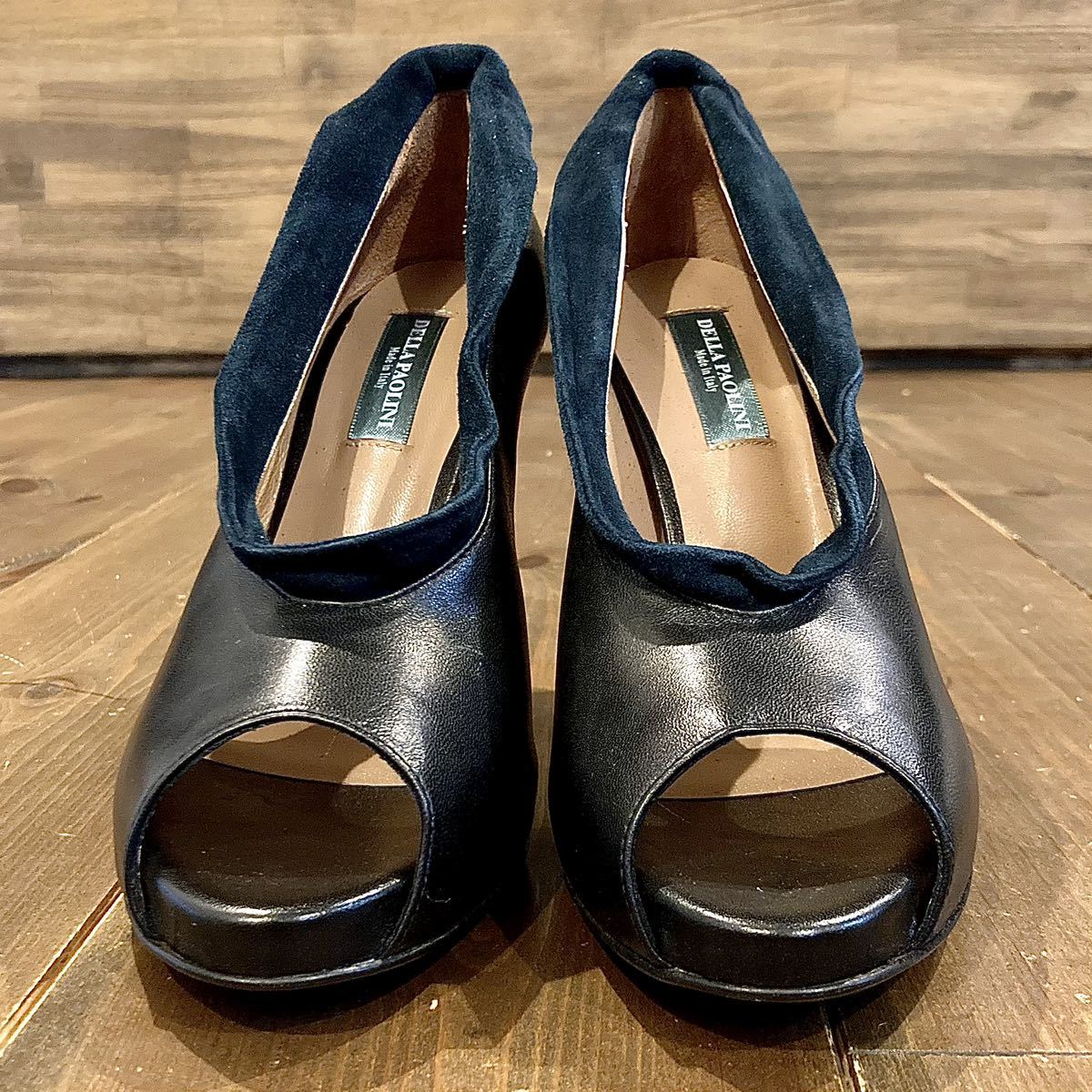  last SALE!! new goods unused Celeb purveyor DELLA PAOLINItela Pao Lee ni lady's high class pumps shoes shoes Italy made size IT 40