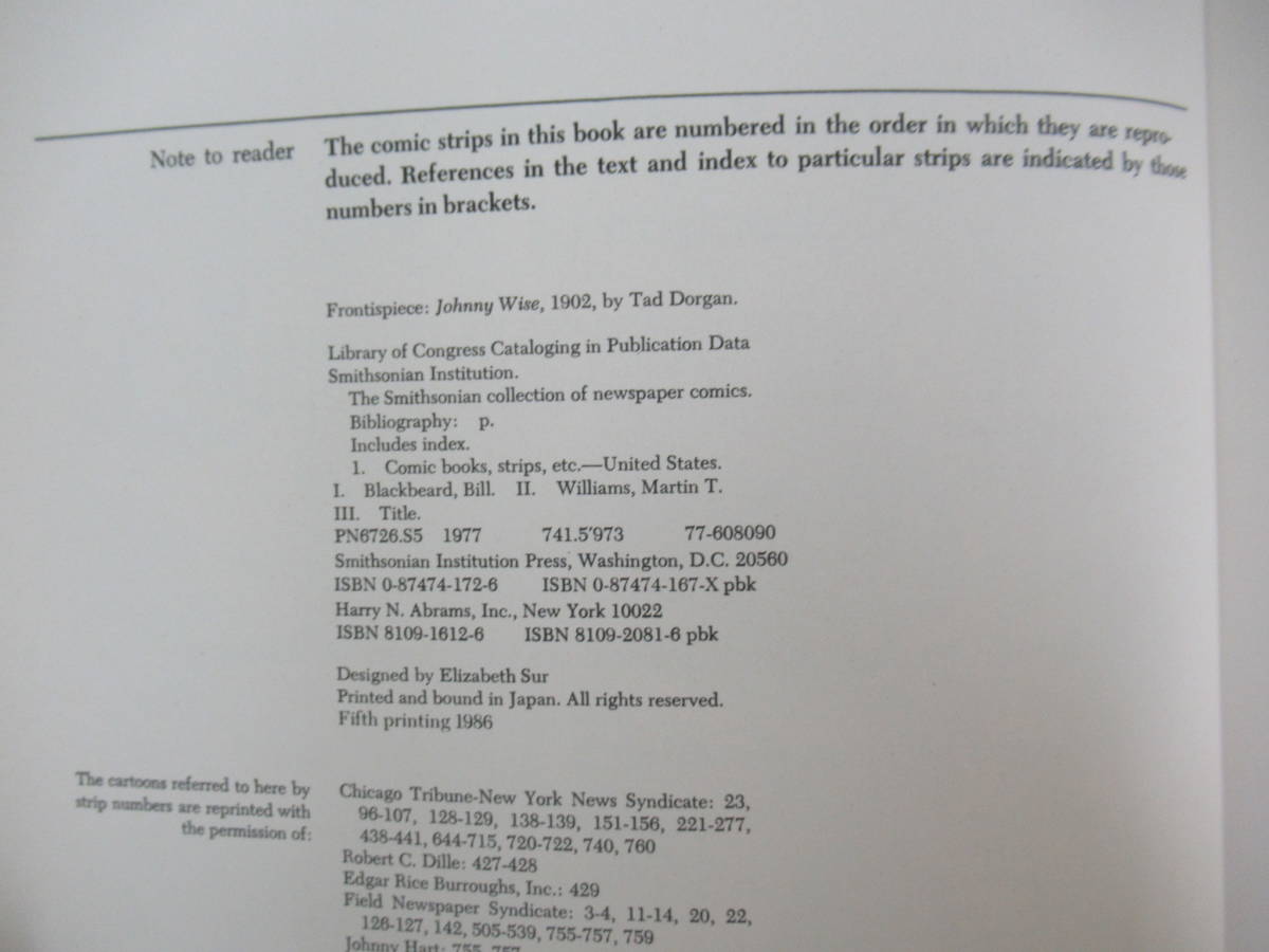 P90◇《The Smithsonian Collection of NEWSPAPER COMICS》1986年 アメリカ新聞漫画集 1896~1970年 イエロー・キッドからピーナッツ 230623_画像5