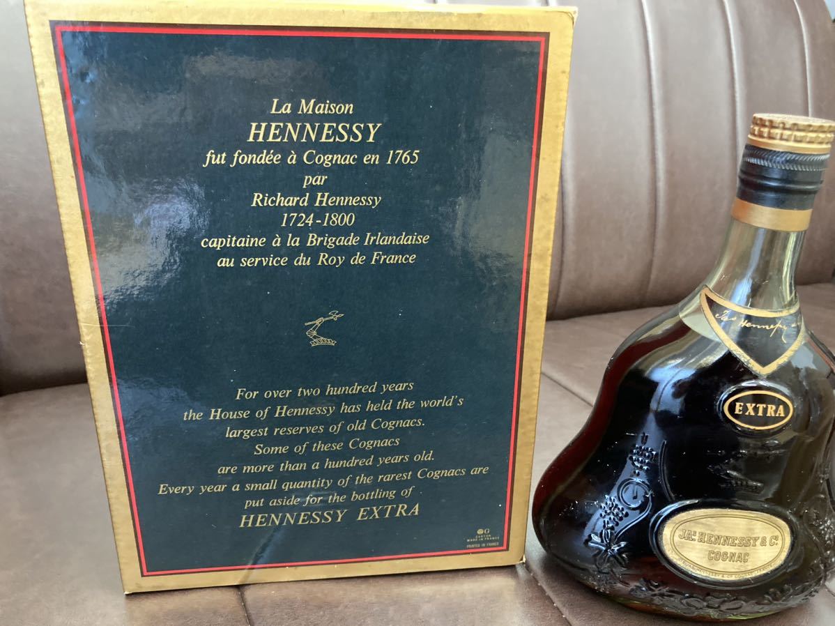 Hennessy コニャック エキストラ ジャズヘネシー グリーンボトル 金