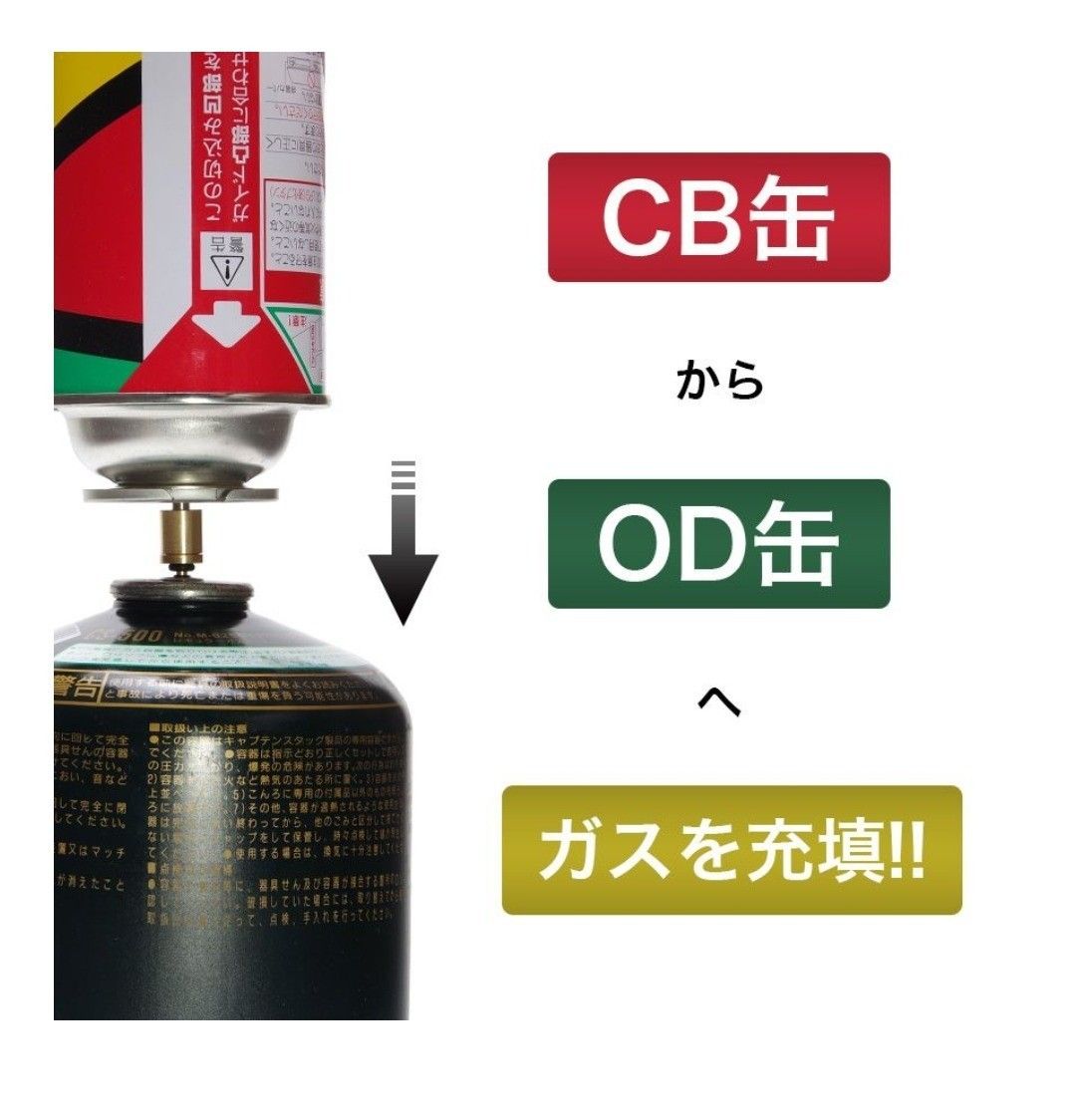 CB缶→OD缶のアダプター