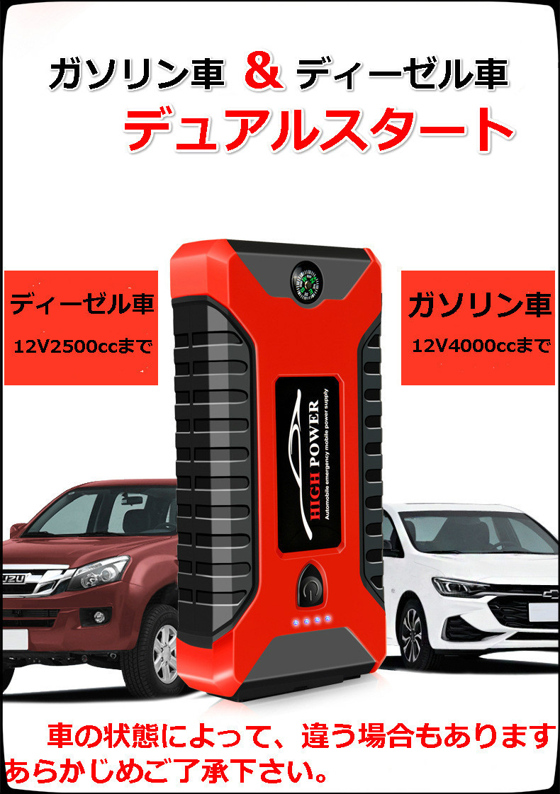 [ high capacity & multifunction -20000mAh! multi battery Jump starter ] car supplies leisure battery failure / smartphone charge / camp optimum 