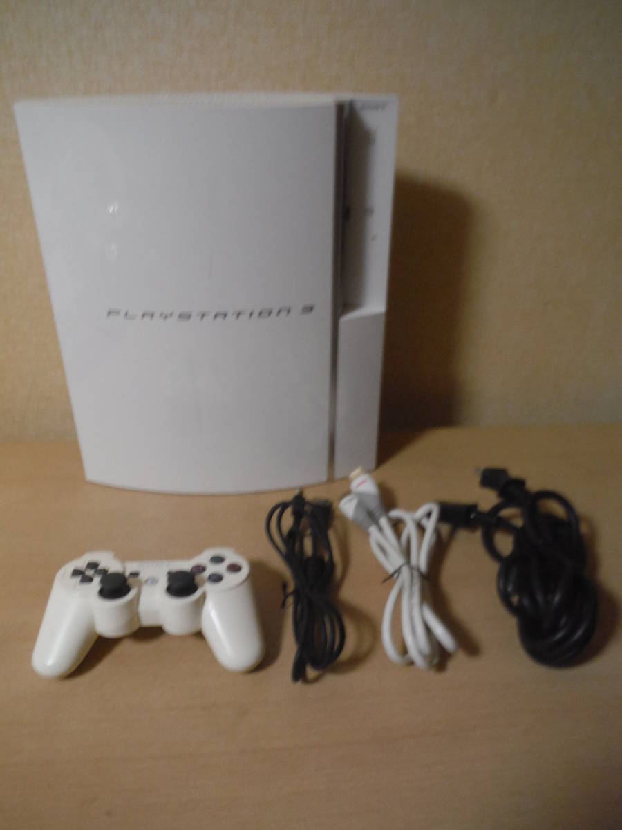 動作確認&内部清掃済☆PS3 CECHH00 セラミックホワイト 本体セット
