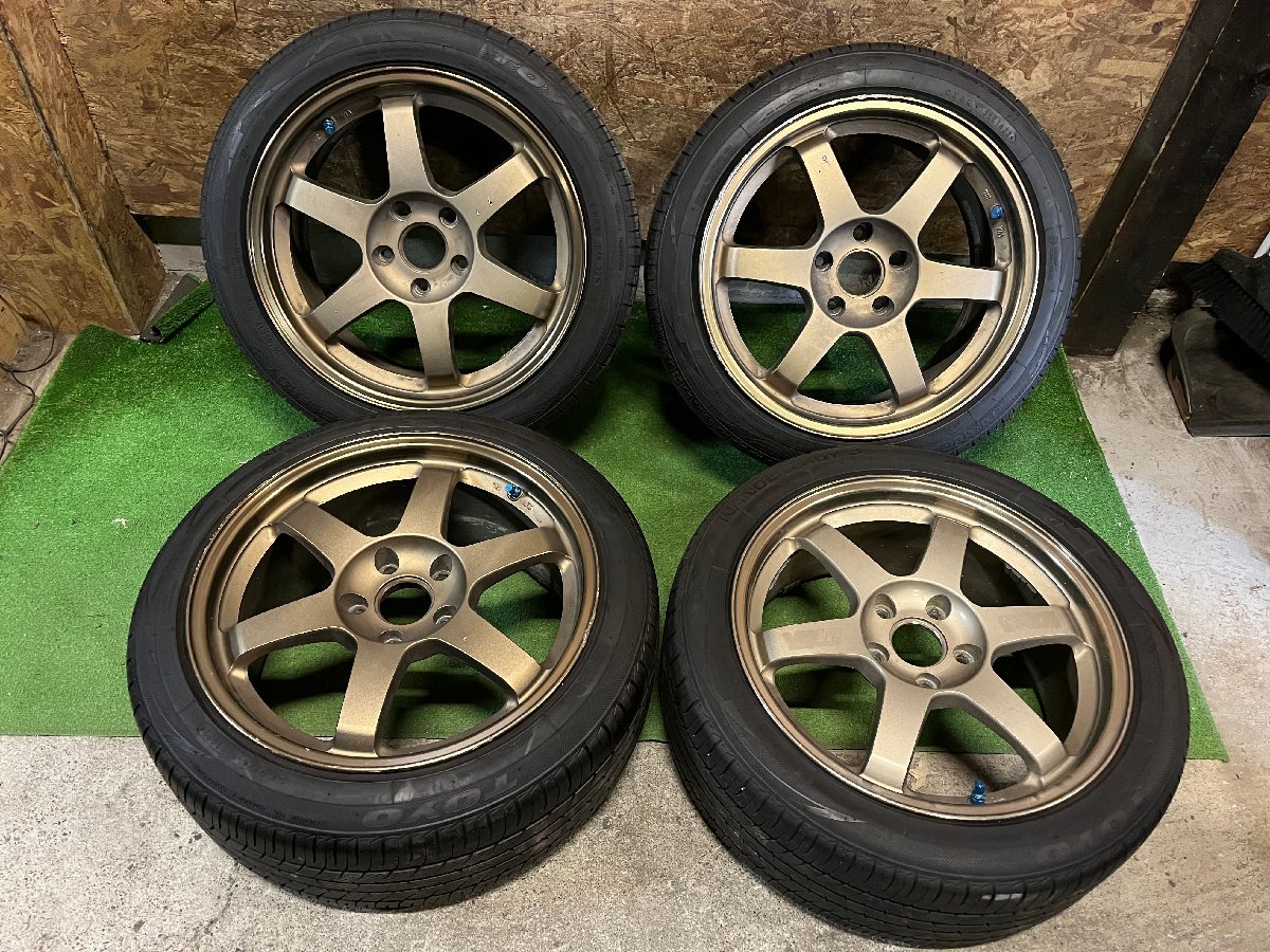 希少 軽量 RAYS VOLK RACING TE37 17インチ 7.5J / 8.5J ＋40 PCD114.3