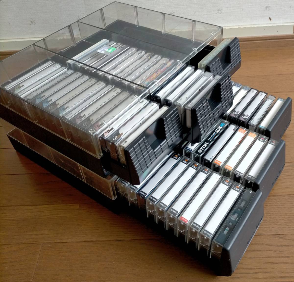 ◇メタル・ハイポジ 他 カセットテープ 76本 収納クリアケース2個付き