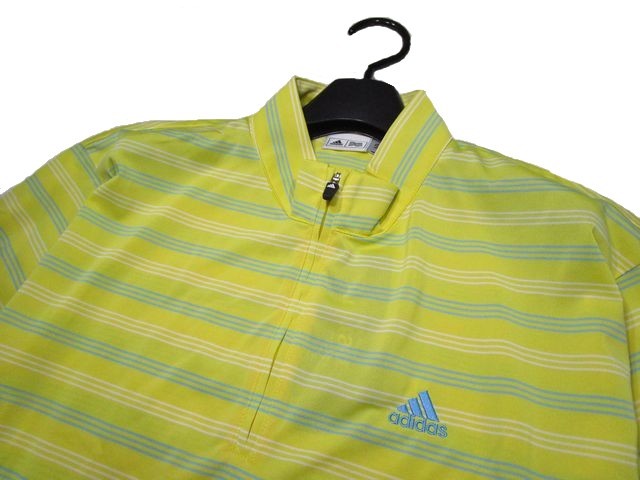 ◆A113 新品 アディダス ゴルフ adidasGolf　ハーフジップシャツ 【L】Aquair使用　吸汗 拡散 速乾　_画像2