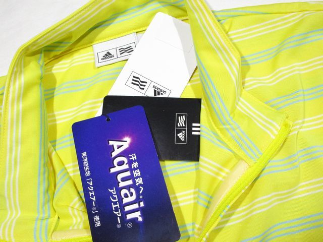 ◆A113 新品 アディダス ゴルフ adidasGolf　ハーフジップシャツ 【L】Aquair使用　吸汗 拡散 速乾　_画像7