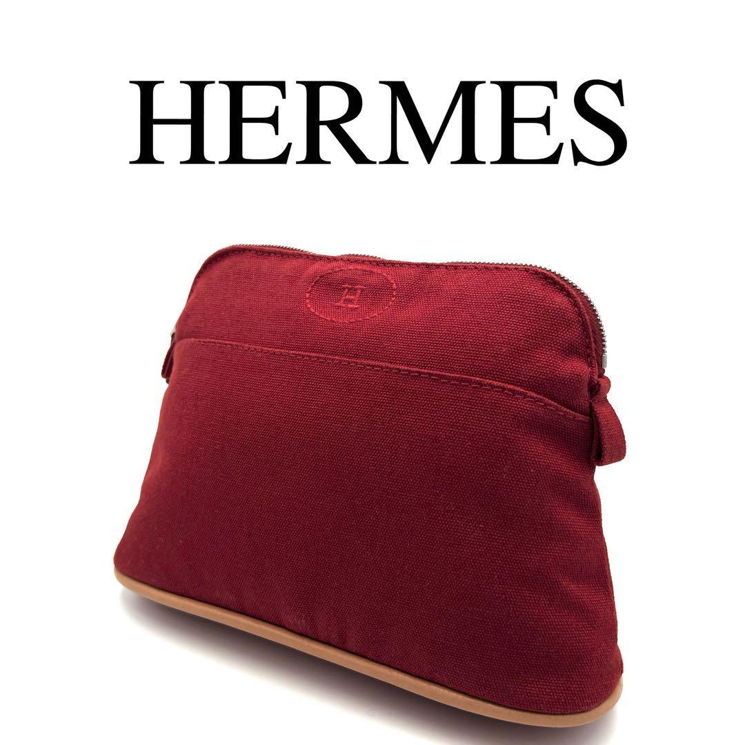 90.HERMES エルメス ポーチ ボリードポーチミニ-