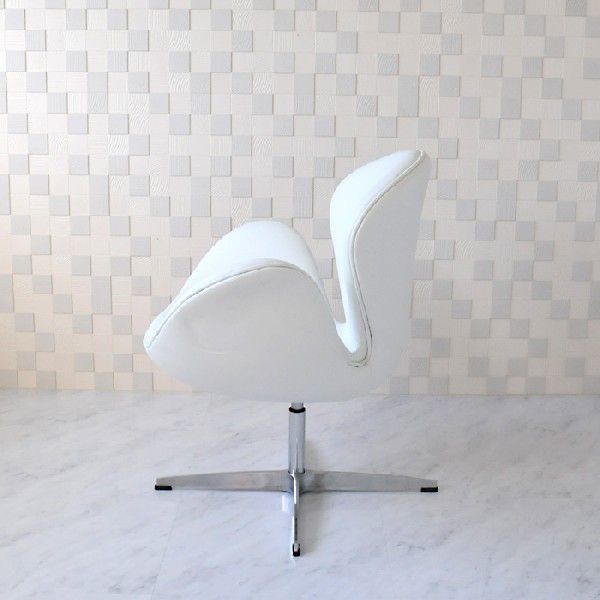 s one стул a Rene Jacobsen натуральная кожа белый white swanchair chair персональный стул дизайнерский мебель 
