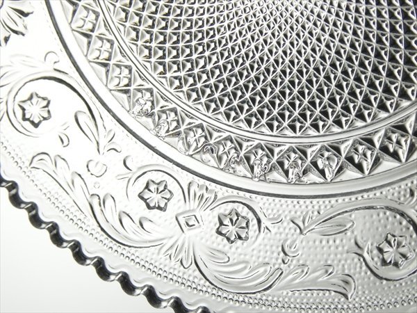 n107 Baccarat バカラ クリスタル アラベスク プレート 12cm 6枚