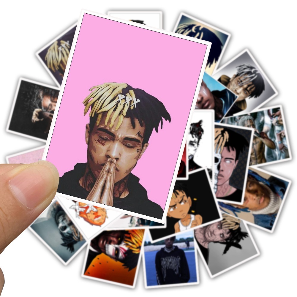 XXXTentacion sticker 25 pieces set PVC waterproof seal XXX ton ta Zion trumpet - LAP HIP HOP hip-hop mask under ground 