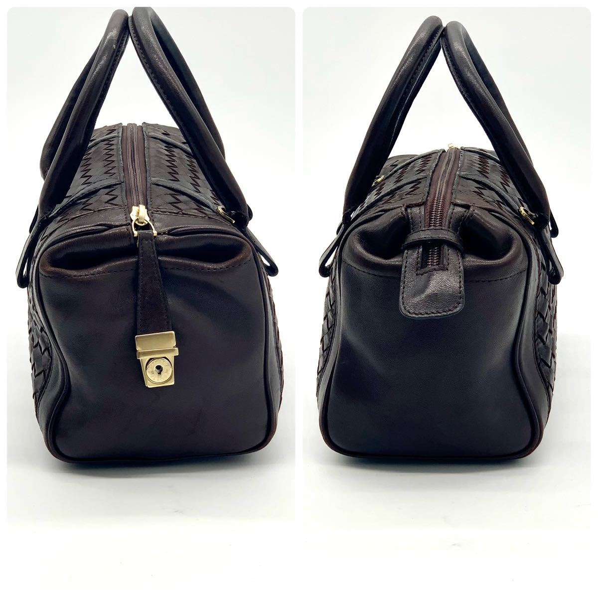 極美品 鍵付き】BOTTEGA VENETA ボッテガヴェネタ ミニボストンバッグ