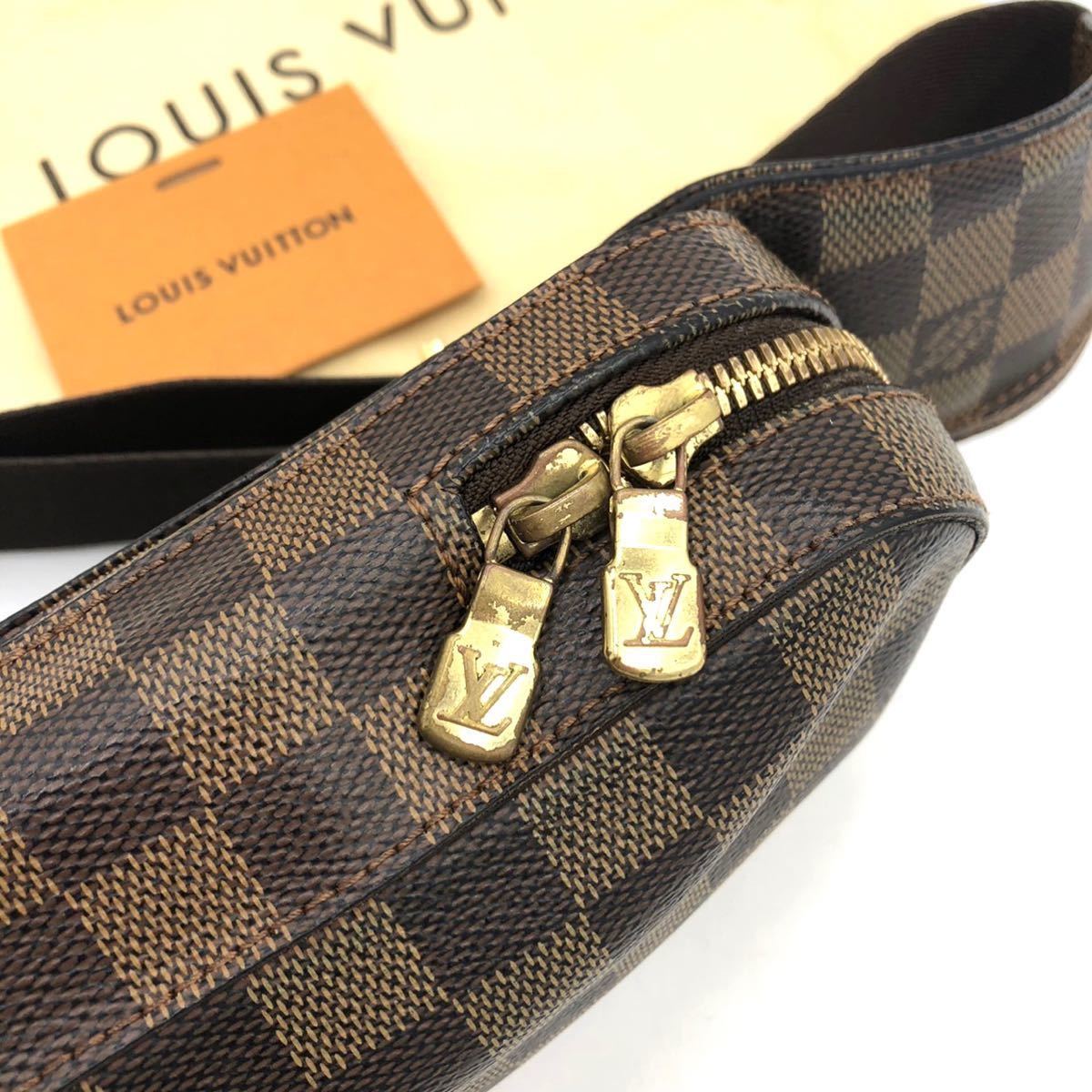 1円〜 美品 LOUIS VUITTON ルイヴィトン ダミエ エベヌ ジェロニモス