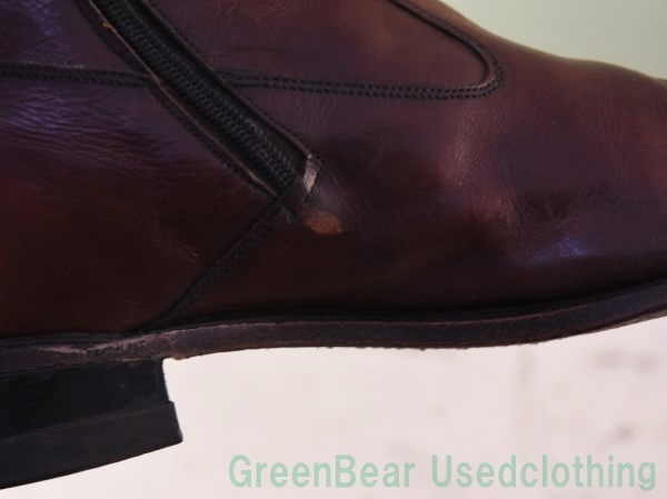 W470*USA made Vintage men's boots wise small . is good taste tea Brown men's 11B/AA 29cm