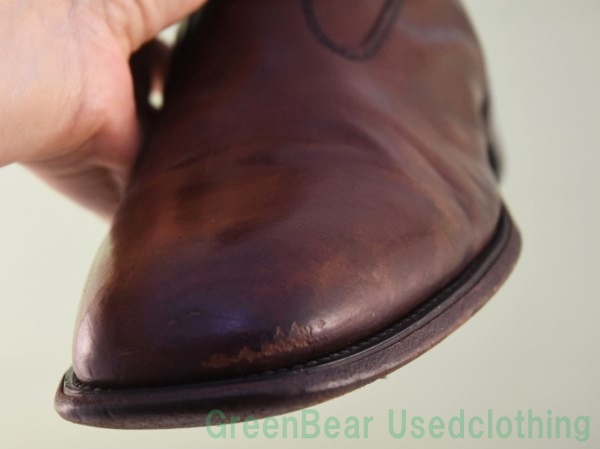 W470*USA made Vintage men's boots wise small . is good taste tea Brown men's 11B/AA 29cm