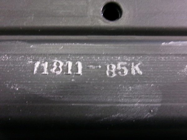 HE22S Lapin アルトラパン 純正 リアバンパー リヤ 71811-85K 黒色 (ZJ3)　(イー483)_画像8