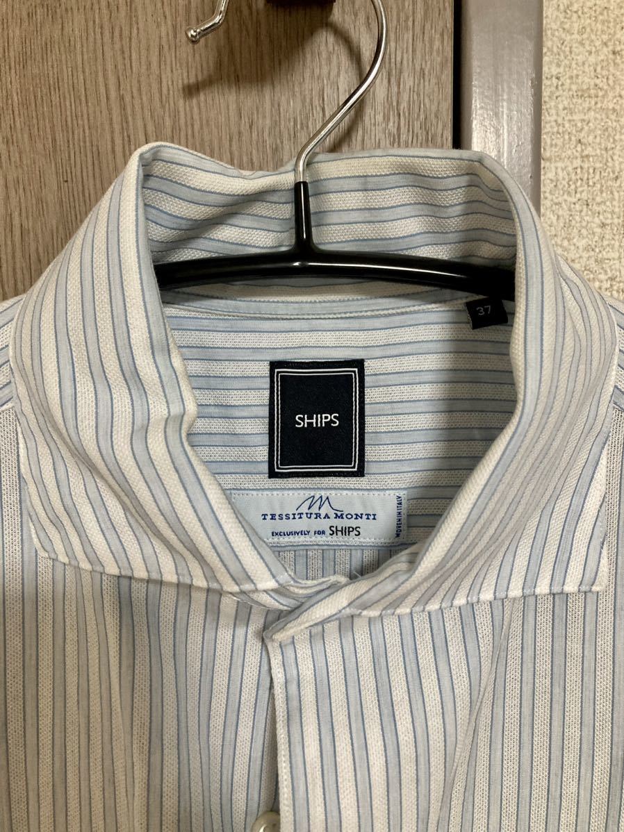 [SHIPS] made in Japan long sleeve shirt size37 TESSITURA MONTI made in japan stripe shirt Ships select tesi toe la* monte .