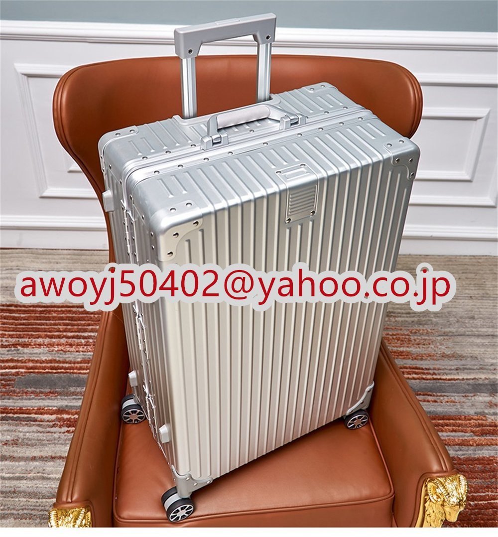 スーツケース アルミボディー 20インチ キャリーバッグ 大容量 耐衝撃 機内持込 旅行 出張 大型 アルミニウム合金 6色キャリーケース_画像10