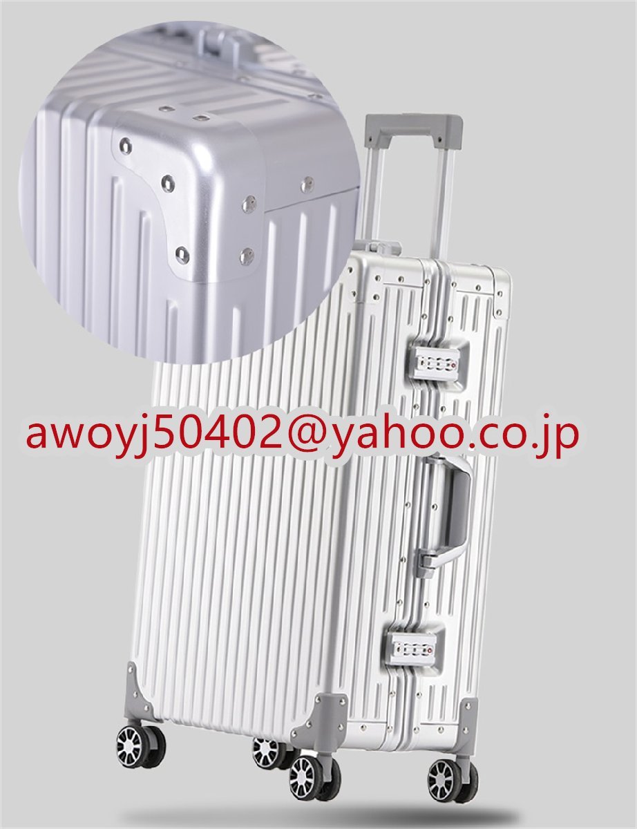  чемодан aluminium корпус 20 дюймовый дорожная сумка большая вместимость ударопрочный машина внутри приносить путешествие командировка большой aluminium сплав 6 цвет Carry кейс 
