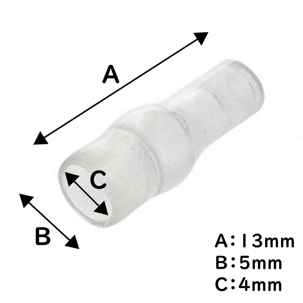 丸型端子 10mm 絶縁スリーブ 各10個セット 丸形端子 ターミナル端子 ギボシ端子 電子部品_画像3