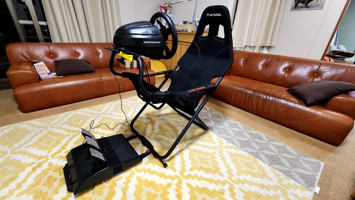 送料無料・1円スタート】スラストマスターT300RS & Playseat