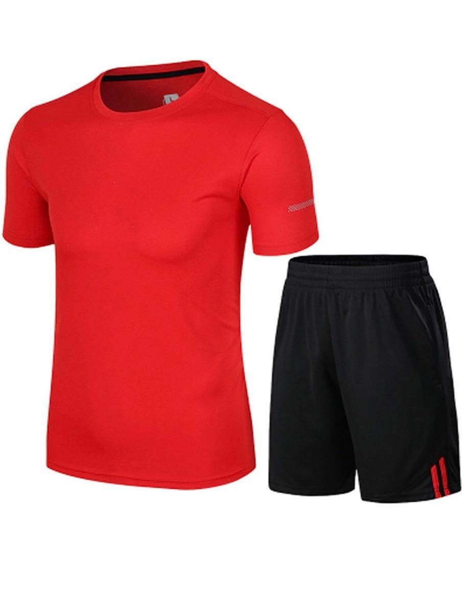  スポーツウェア ランニングウェア トレーニングウェア 上下セット Tシャツ ショートパンツ メンズ半袖　2XL