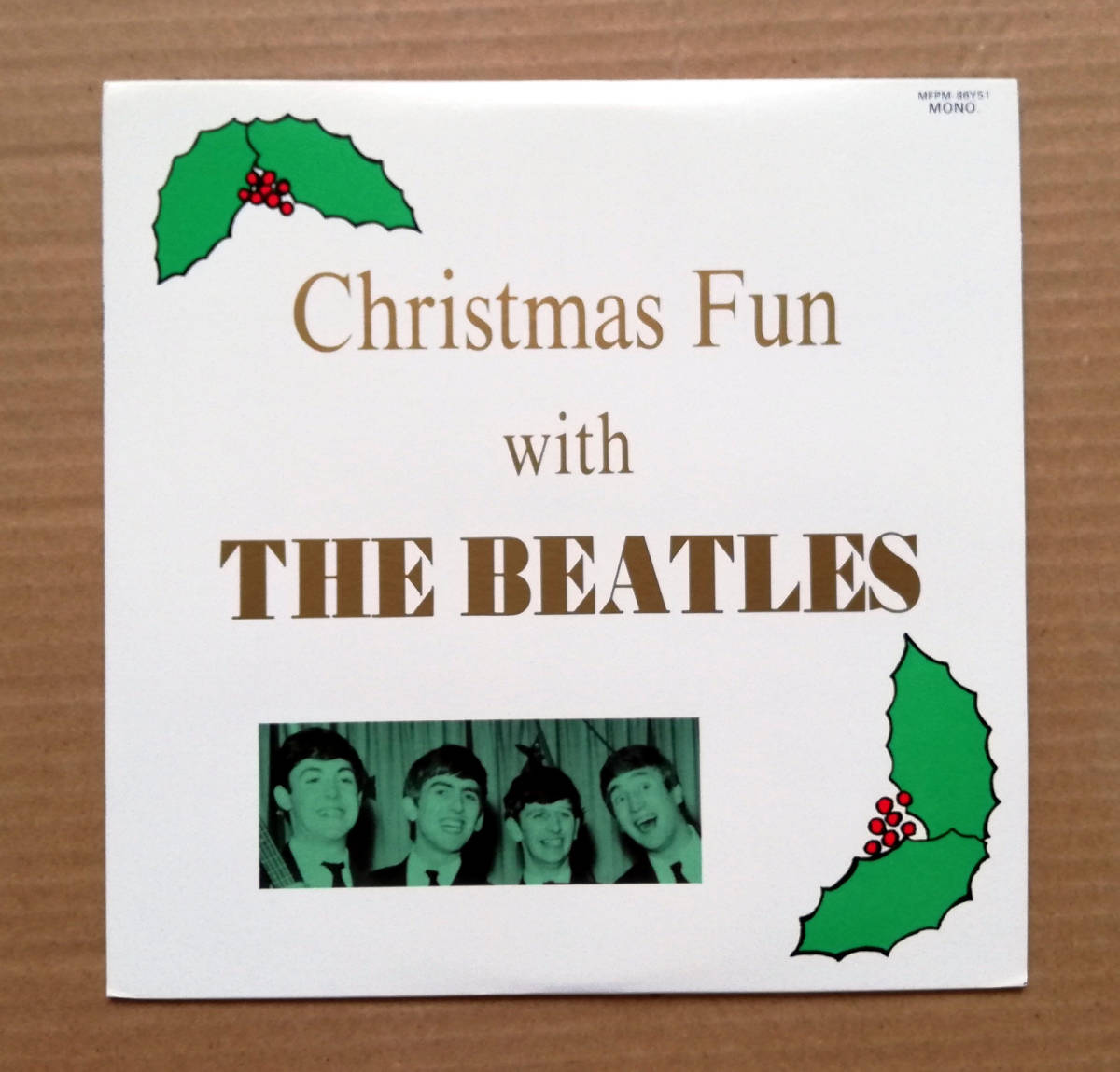 ザ・ビートルズ　日本盤・帯付き 10インチLP カラー・レコード(白) 「クリスマス・ファン・ウィズ・ザ・ビートルズ」 _画像2