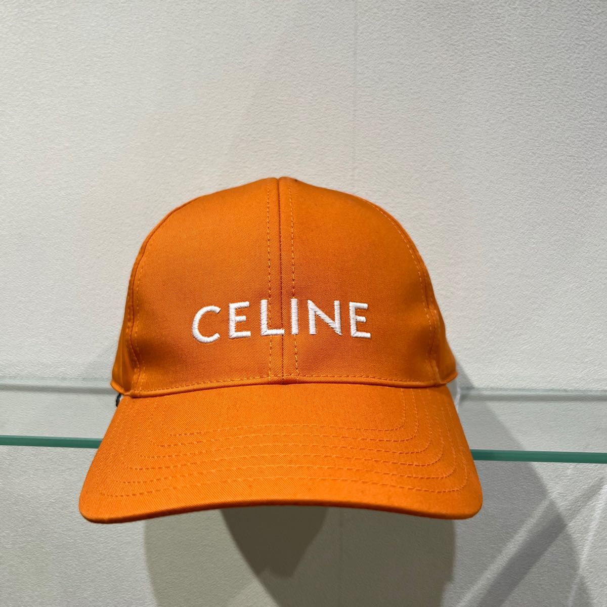 CELINE ベースボールキャップ オレンジ ※国内販売終了モデル-