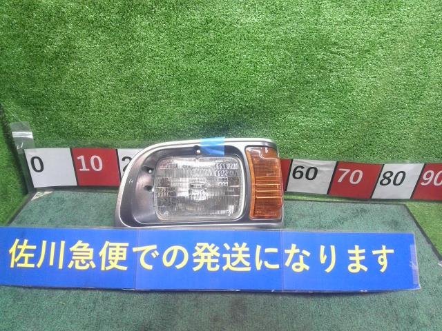 三菱 ミニキャブ U42T 左 ヘッドランプ ヘッドライト ランプ シルバー枠 クリアランプ付 コイト 2B1X シールドビーム 現状販売 中古_画像1
