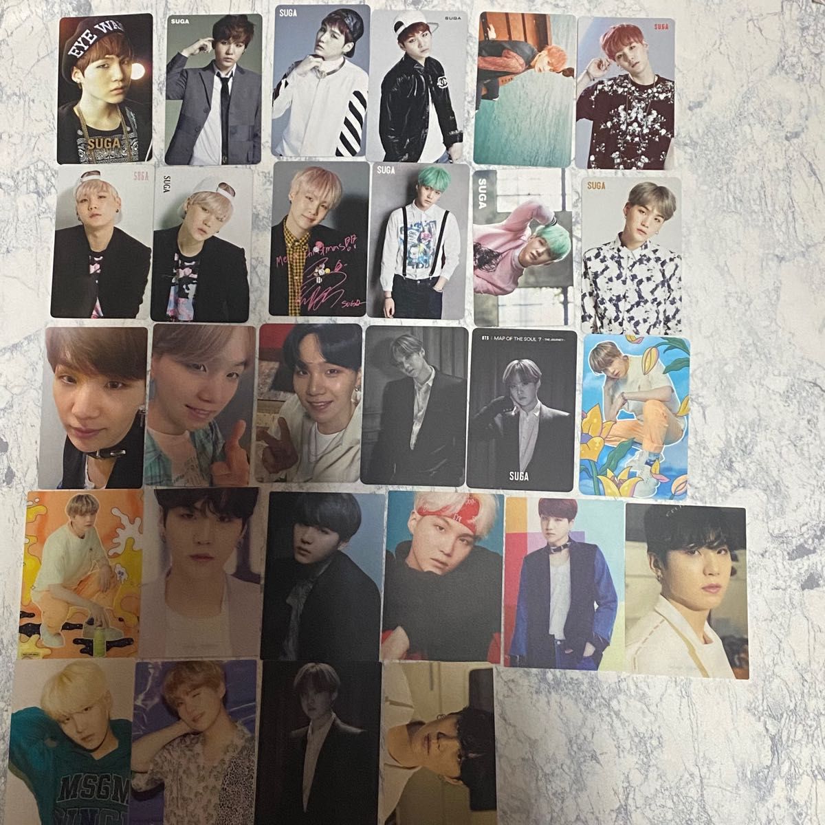 公式】BTS ユンギ SUGA 日本CD トレカ 28枚 コンプ まとめ売り