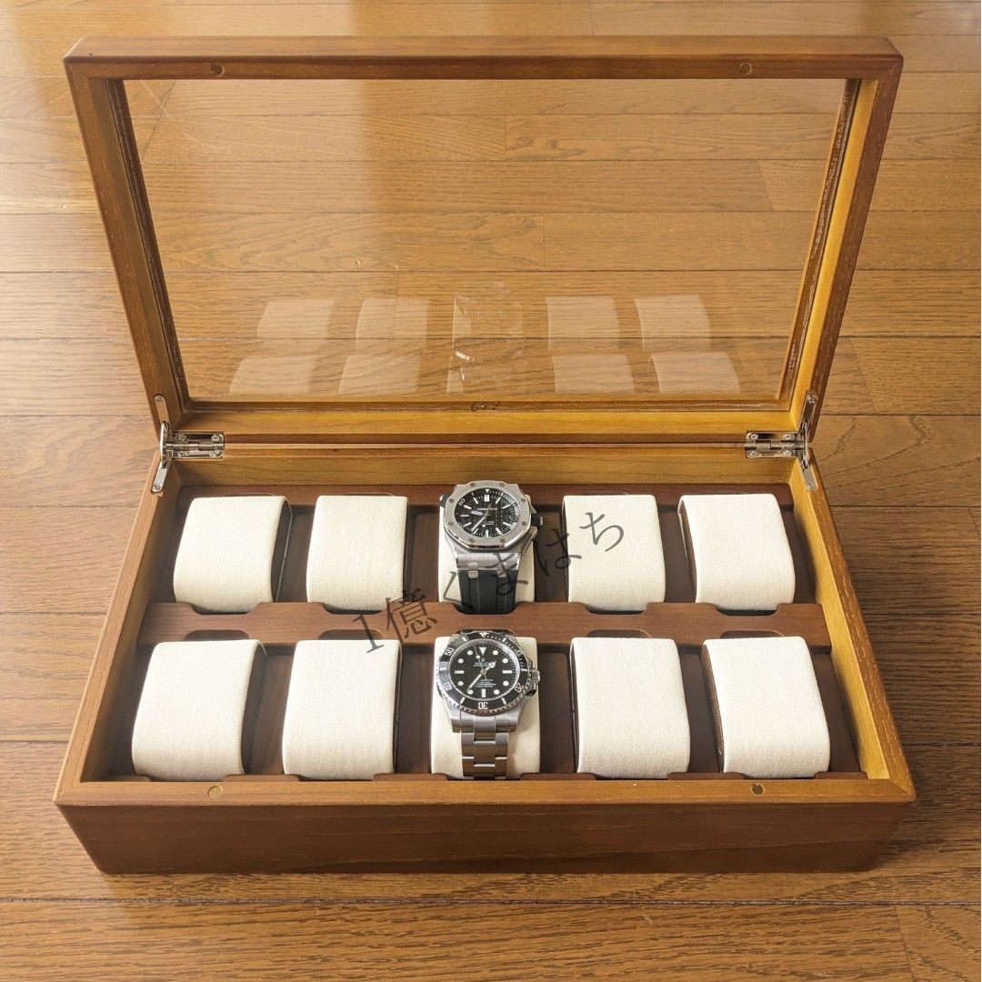 【新品】豊岡クラフト(検) ウォッチケース　時計 ケース ボックス 10本 コレクションケース メンズ腕時計