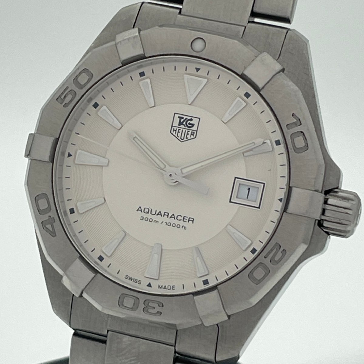 ω美品【TAGHEUER タグホイヤー アクアレーサー WAY1111 クォーツ 電池