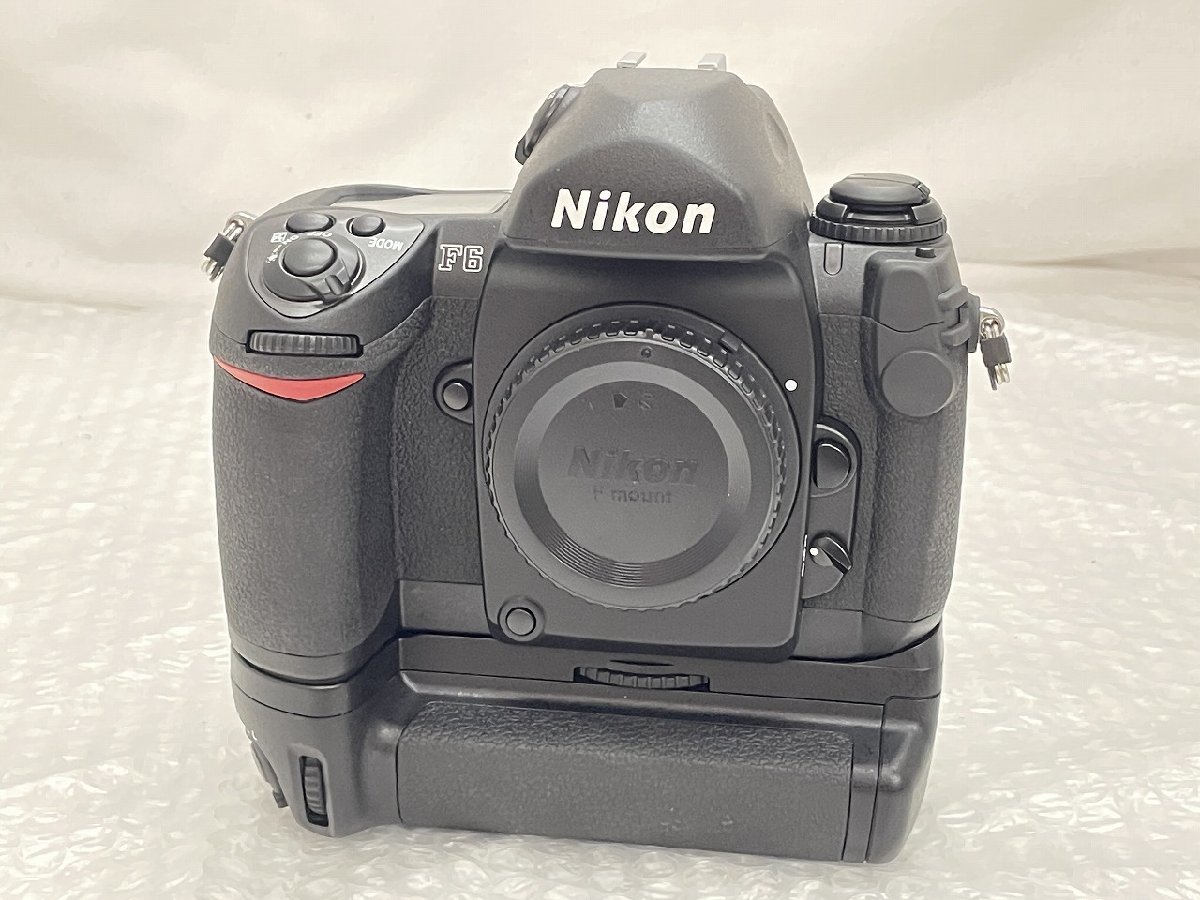 ○【Nikon ニコン AFフィルム一眼レフカメラ F6 プロ用フラグシップモデル グッドデザイン・ロングライフデザイン賞受賞モデル】SF-11774 Nikon 一眼レフカメラ F6