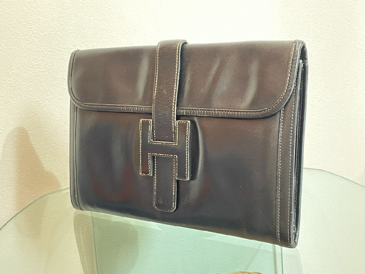 ☆大人気【Herms HERMES エルメス ジジェ PM ブラック 黒 クラッチ