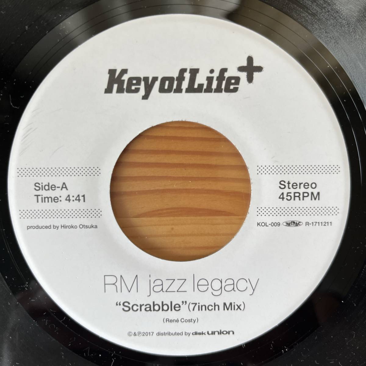 国内盤　7“ RM Jazz Legacy / Scrabble KOL-009_画像2