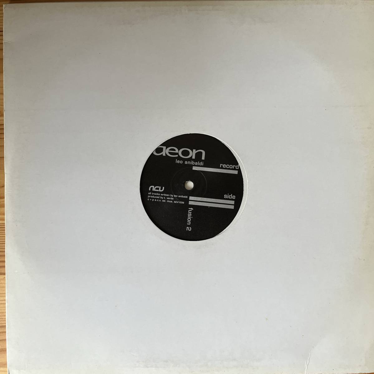 イタリア盤 12“×2 Leo Anibaldi / Aeon ACV1038の画像1